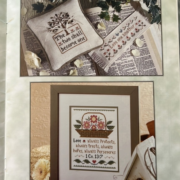 Count Cross Stitch Wedding Samplers Pattern Book - Picture 3 of 5